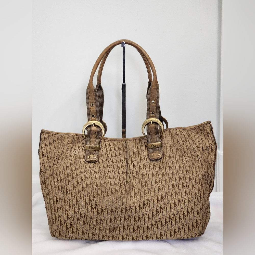 Christian DiorVintage Buckle Open Tote